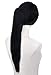 SEIKEA Claw Clip in Ponytail Extension Straight Hair for Women Jaw on 18 Inch - Black