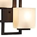 Possini Euro Design Lighting on The Square Modern Wall Light Sconce Bronze Hardwired 13 3/4
