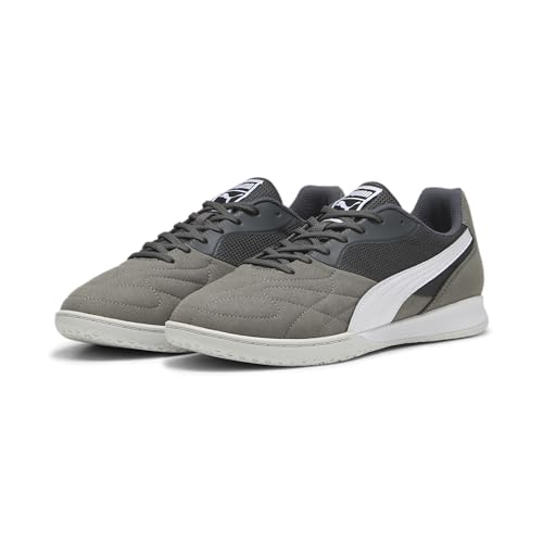 PUMA Unisex King Top It Zapatos de fĂştbol, Shadow Gray Puma White Glacial Gray, 36 EU