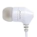 JBuds J2 Premium Hi-Fi Noise-Isolating Earbuds Style Headphones (White/Gray)