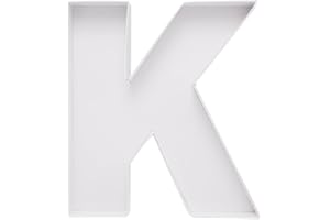 DYLCYPHERIA Cardboard Letter Fillable Charcuterie Board Candy Food Tray, 12.2 inch, Party Event Decoration (K Shape)