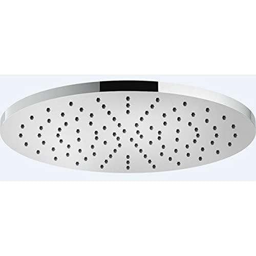 Nobili Rubinett Ad139 112 Shower Head Brass Diameter 200, Steel, Chrome-Coloured, Standard Size