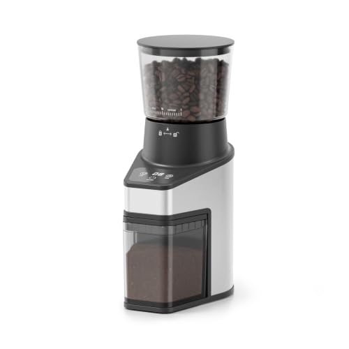 Conical Burr Coffee Grinder, 60 Settings, Anti-Static, Black