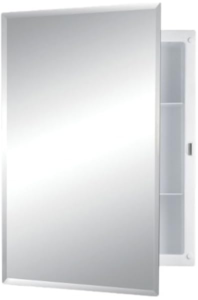 Amazon Com Jensen 781037 Builder Series Frameless Medicine Cabinet With Beveled Edge Mirror 16 Inch By 22 Inch By 3 3 4 Inch Home Improvement