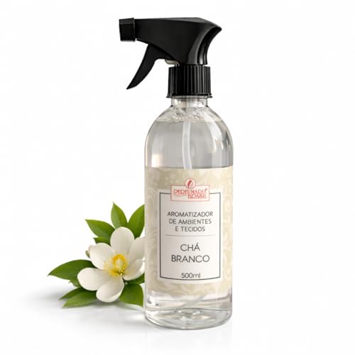 Aromatizador de Ambientes e Tecidos Chá Branco 500ml, Home Spray Perfumado para Casa, Roupas de Cama, Sofás e Cortinas