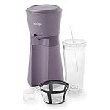 Exclusive Coffee - Lavender Iced Coffee Maker with Reusable Tumbler and Coffee Filter