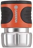 GARDENA Metal Alloy Hose Connector with Water Stop