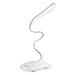 Hapurs Desk Reading Lamp Torch, Portable Flexible Eye-friendly Neck LED Light with 3 level adjustable Brightness book light, Rechargeable Lithium Battery USB LED Book Light Camping Lamp.