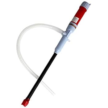 Electric Liquid Transfer Siphon Pump for Diesel, Fuel, Oil, Water and More, Battery Operated Powered,58 cm (Red)