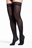 SIGVARIS Women's Style Soft Opaque 840 Closed Toe Thigh-Highs w/Grip Top 20-30mmHg