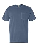 Comfort Colors 6.1 oz. Garment-Dyed Pocket T-Shirt, 2XL, BLUE JEAN
