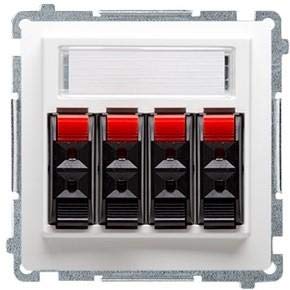 Kontakt-Simon BMGL34.01/11 Socket White Plastic IP20, 75 mm 55 mm 75 mm