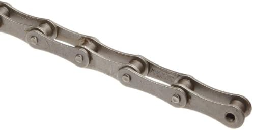 HKK DA040R1B ANSI A2040 Double Pitch Roller Chain, Transmission Type, Riveted, Carbon Steel, 1" Pitch, 0.312" Roller Diameter, 5/16" Roller Width, 50 Foot Length