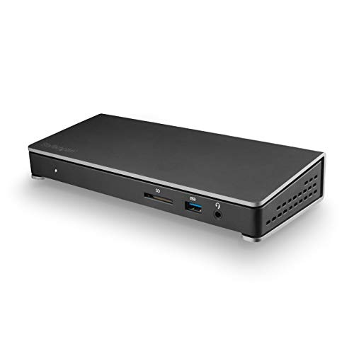 StarTech.com Dual 4K Monitor Thunderbolt 3 Dock with DisplayPort & USB C - Mac & Windows - 85W PD Docking Station (TB3DOCK2DPPD)