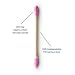 The Humble Co. Natural Bamboo Cotton Swabs (600 count) - Natural Cotton Swabs and Eco friendly and Sustainable Cotton Buds for Ears, Makeup, Pet Care and Cleaning (Purple)