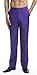 CONCITOR Men's Dress Pants Trousers Flat Front Slacks Solid PURPLE INDIGO Color