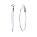 IBLUE Jewelry Women's Black Hoop Earrings Sets Stainless Steel 6 Pairs a Set