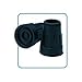 Carex Cane Tips, Black, Fits Most 1 Inch Cane Shafts, 2 Cane Tips Each (Pack of 2)