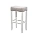 Nathan James Hylie Nailhead Wood Height Kitchen Counter Bar Stool, 29