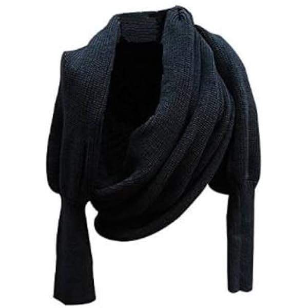 Gravity Threads Micro Fleece Womens Mens Winter Scarf, Black
