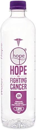 Hope for Fighting Cancer - Alkaline Spring Water that Donates 10¢/bottle, (16.9 oz. x 12 pack)