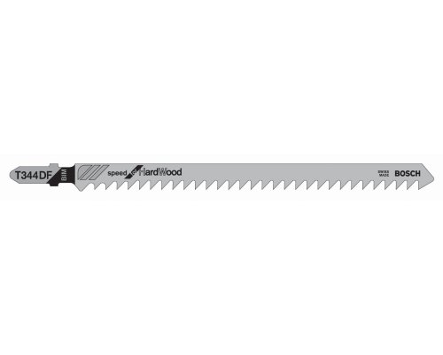 Bosch T344DF 5-Piece 6 In. 6 TPI Speed for Hardwood T-Shank Jig Saw Blades