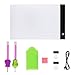 Diamond Painting A4 Dimmable LED Light Board LED Tablet Bright Light Pad Light Box Apply to 5D Diamond Painting Artcraft Watercolour Copy Quilting Tracing by Number Kit with Tools