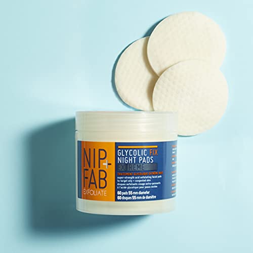 Nip + Fab Glycolic Acid Night Face Pads with Salicylic and Hyaluronic