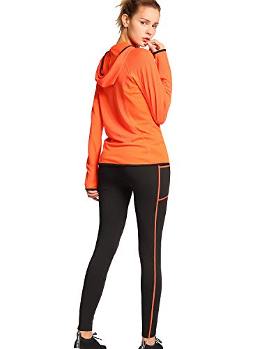 Active Wear Sets for Women -Workout Clothes Gym Wear TracksuitsYoga Jogging Track Outfit Legging Jacket 2 Pieces Set - Thumbnail 4
