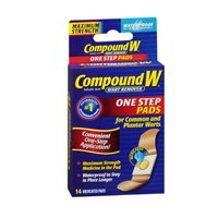 Compound W Compound With Wart Remover - Maximum Strength One Step Pads, 14 each (Pack of 3)