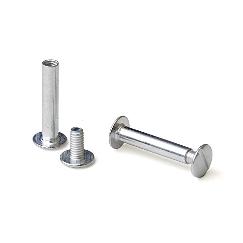 1 in. Aluminum Chicago Screws/Screw Posts (Qty 100 Sets)
