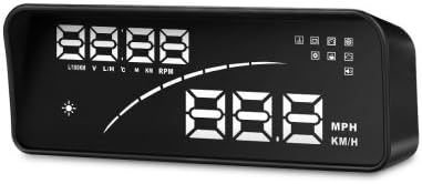 P9 Car OBD Smart Digital Meter HUD Head Up Display Shift Reminder Fatigue Driving/Over Speed Alarm