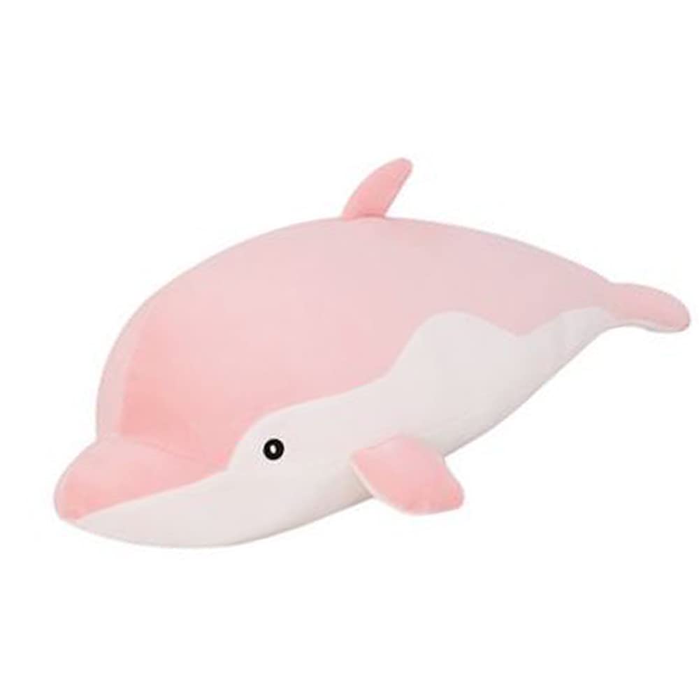 OUKEYI Dolphin Plush Hugging Pillow, Soft Large Dolphins Stuffed Animal Toy Doll Gifts. | Perfect for Play Sleep... | Baby Toys (Pink) (25")