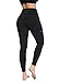 Olacia Women's Leggings with Pockets, Black, Medium
