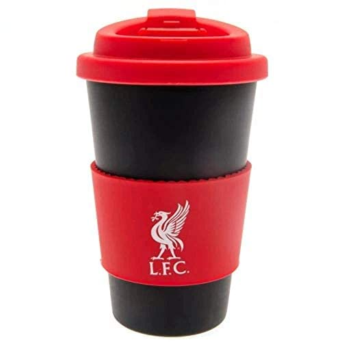 Liverpool FC Liverpool F.C. Silicone Grip Travel Mug, One Size, Black / Red
