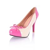 Charm Foot Sweet Lady Womens Platform High Heel Stiletto Mary Jane Pump