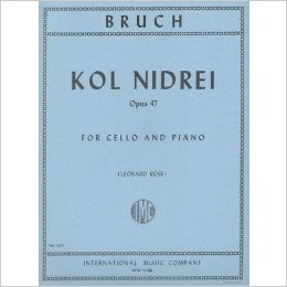Bruch, Max - Kol Nidre Op 47 for Cello and Piano - Arranged by Rose - International Edition