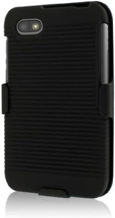 MPERO Collection 3-in-1 Tough Kickstand Case for BlackBerry Q5 - Black