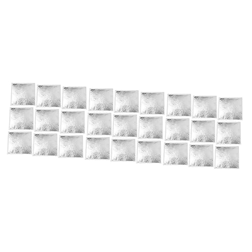 SEWACC 600pcs Gilding Foil Leaf Imitation Foils for DIY Artwork Tool Silver for Decoration
