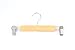 Tosnail Natural Wood Collection Skirt Hangers with Clips, Pant Slack Hangers - 10 Pack