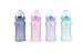 Wawita Glass Baby Bottle with Protective Silicone, Anti-Colic System and Soft Medical Breast-Like Silicone Nipple, Lightweight, BPA Free, Natural Breastfeeding Bottle, Medium Flow, Blue 8 Ounces