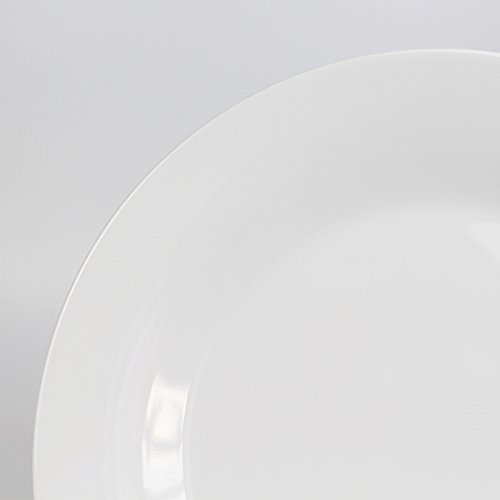 image for Winnsoma Elegante 18-Piece White Porcelain Dinnerware Set, Service For