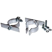 Attaches Réglables Pour Poteaux Ronds - Lot De 2, Acier Inoxydable, Pour Panneaux, Caméras, Panneaux Solaires