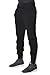 Hat and Beyond Mens Active Fleece Jogger Pants Casual Urban Harem Slim Fit Elastic (X-Large, 1HC0003_Black)