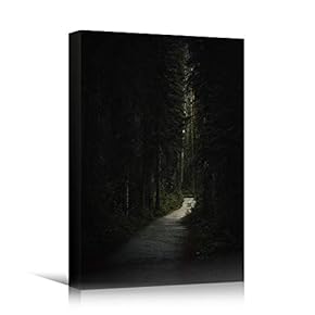 signwin Canvas Wall Art Green Forest Dramatic Forest...