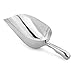 New Star Foodservice 34561 One-Piece Cast Aluminum Round Bottom Bar Ice Flour Utility Scoop, 38-Ounce, Silver primary