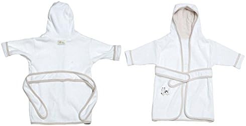 NaturaOrganic 100% Organic Bamboo Toddler Bathrobe for Infant and Toddler (24 months)
