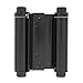 Ultra Hardware 35593 Box of 2 4in Double Acting Spring Hinge-Steel Base-Black Finish