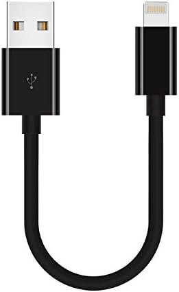 Short Lightning Cable, Yaletu Extra Short USB Data Sync Charging Cord [ 1ft/14inch] for iPhone 5/5s/5c 6/6 Plus 6s/6s Plus 7/7 Plus, iPad mini/Air/Pro iPod touch(Black)