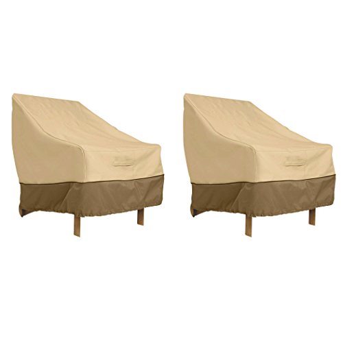 Classic Accessories 70912-2PK Veranda Patio Lounge Chair Cover, Large (2-Pack)